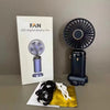 LED Digital Display Portable Cooling Fan Rechargeable Battery | Adjustable Speed