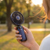 LED Digital Display Portable Cooling Fan Rechargeable Battery | Adjustable Speed
