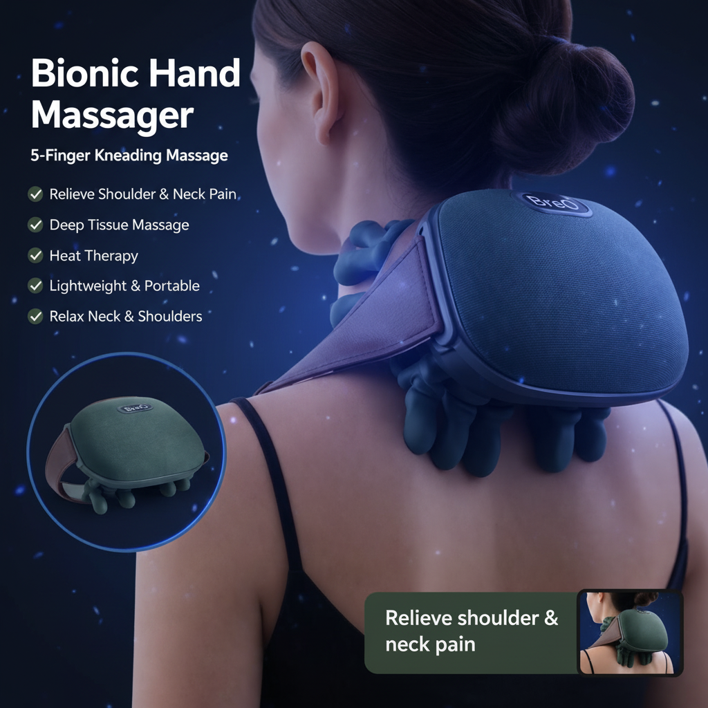 Bionic Hand Massager – Dark Blue 1:1 Banner