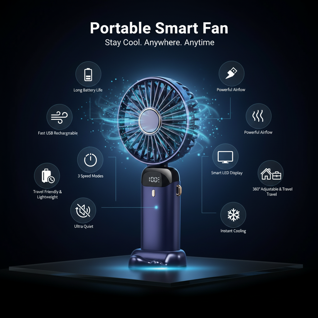Portable Smart Fan – Mobile Optimized Same Style